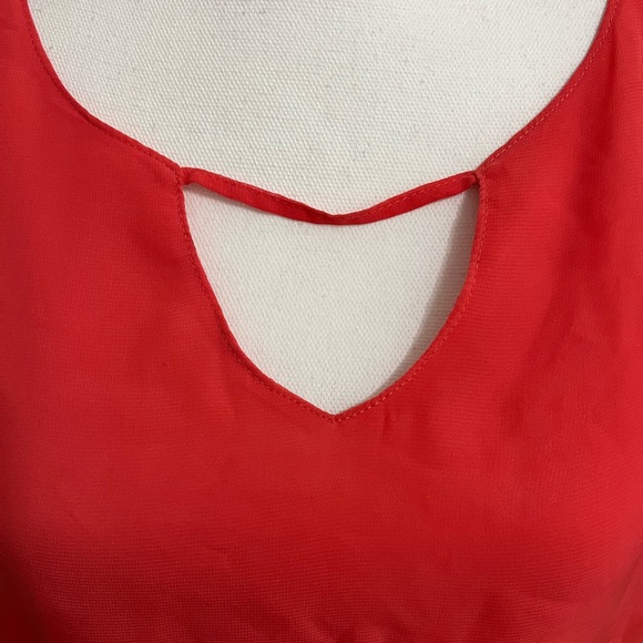 Charming Charlie summer keyhole tunic dress coral - Picture 3 of 7